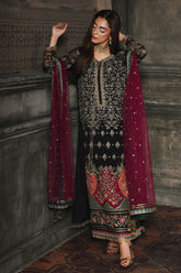 3-PC Unsititched Embroidered Dyed Chiffon Dastan E Jashan By Charizma | DJW5-08
